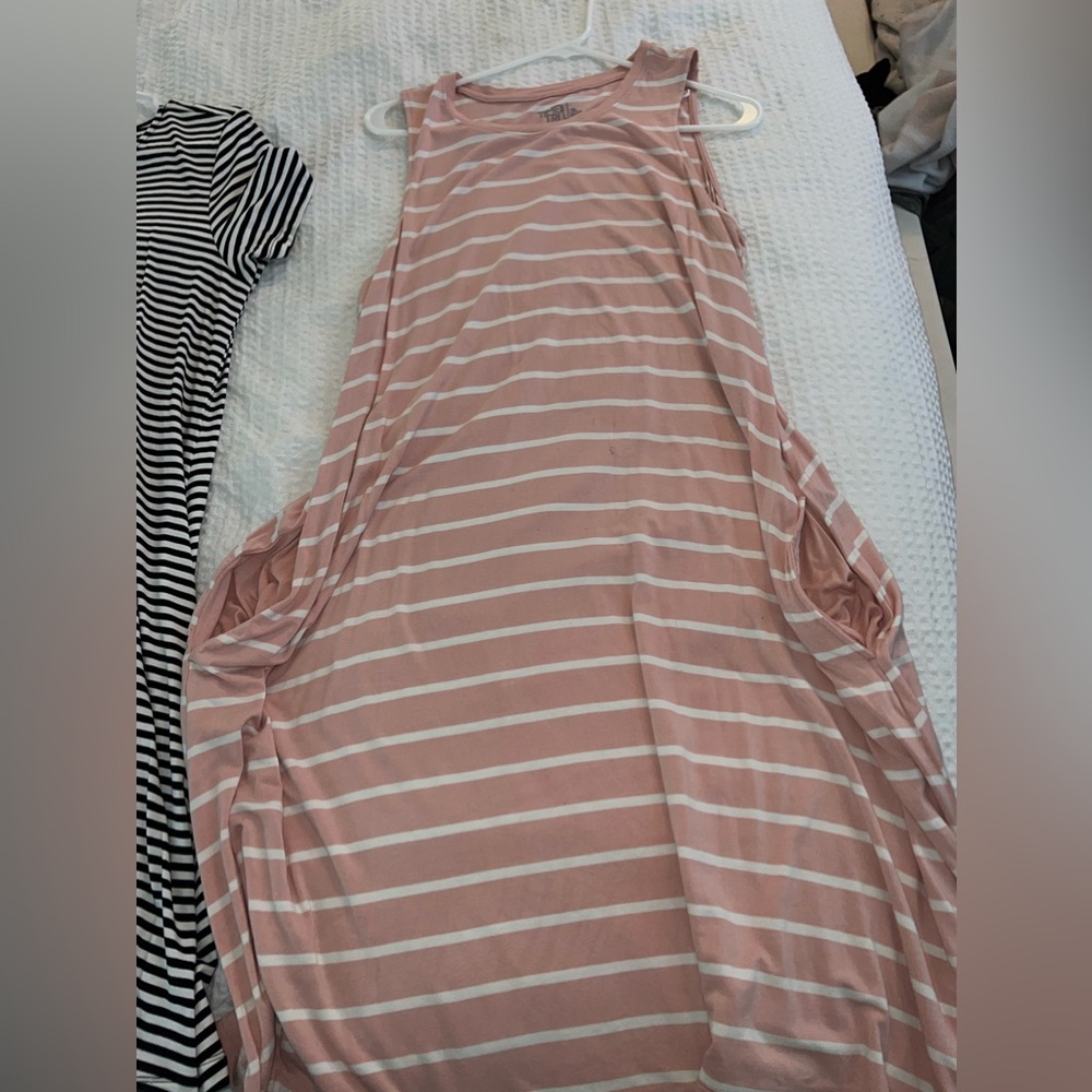 XL PINK SUN DRESD W POCKETS